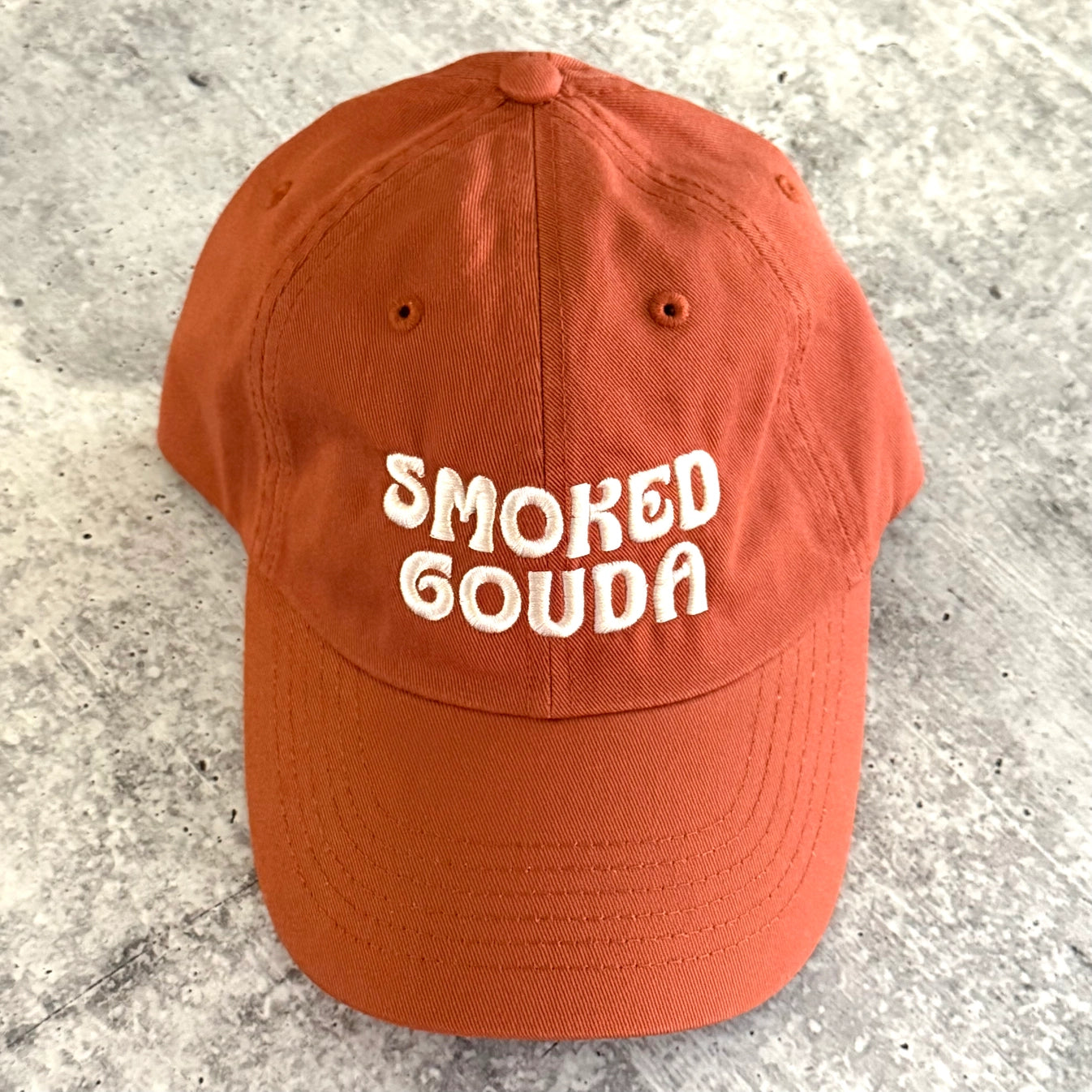 Embroidered Dad Cap - Smoked Gouda
