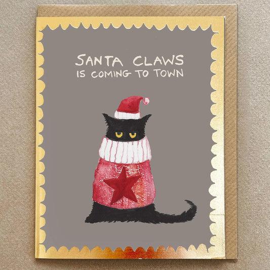 Santa Claws Card