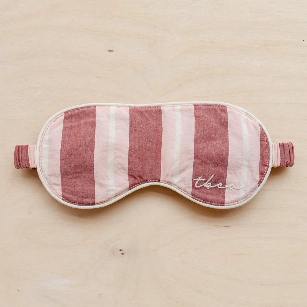 TBCo Eye Mask - Red and Pink Stripe