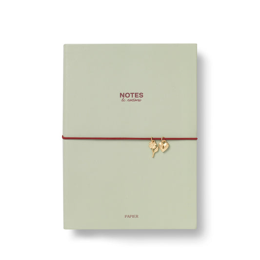 Charm PU Notebook - Moss and Ink
