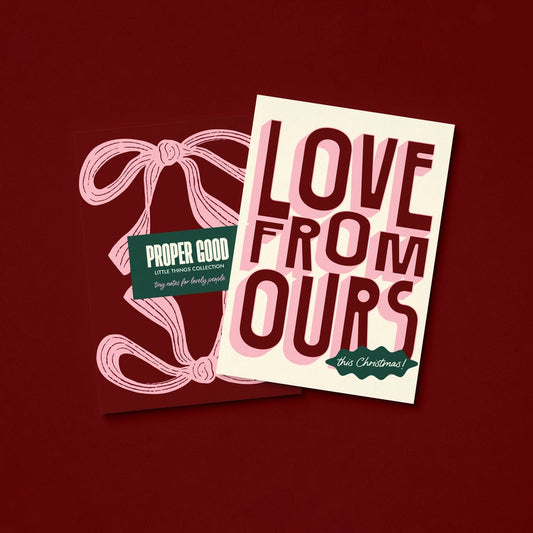 Love From Ours Mini Christmas Card