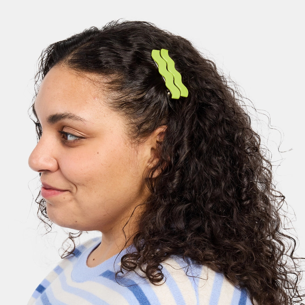 Chunks Allie Clips in Lime