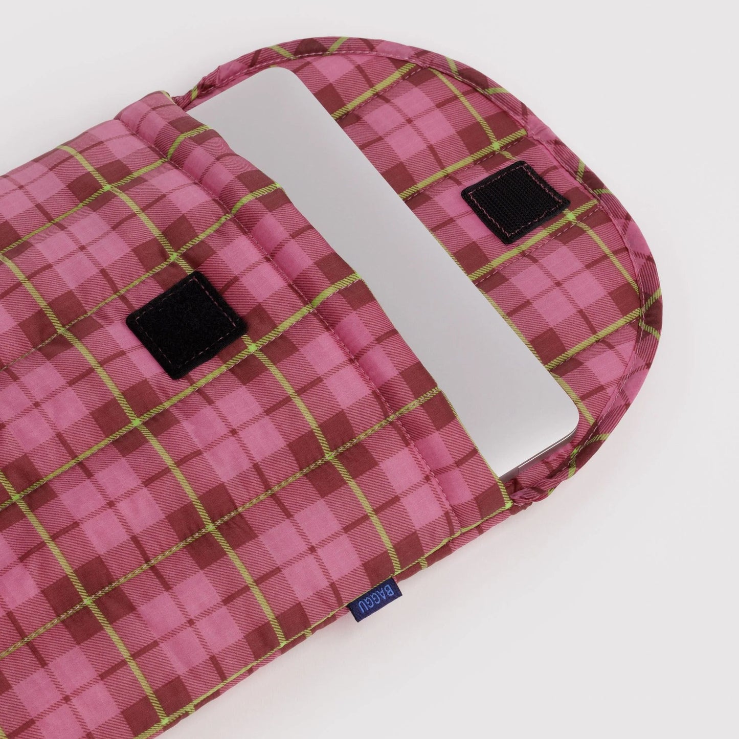 Baggu Laptop Case 13/14" - Azalea Pink Tartan