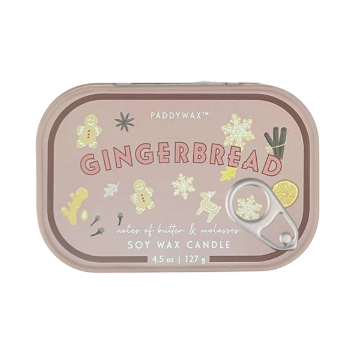 Paddywax Bistro Tin Candle - Gingerbread