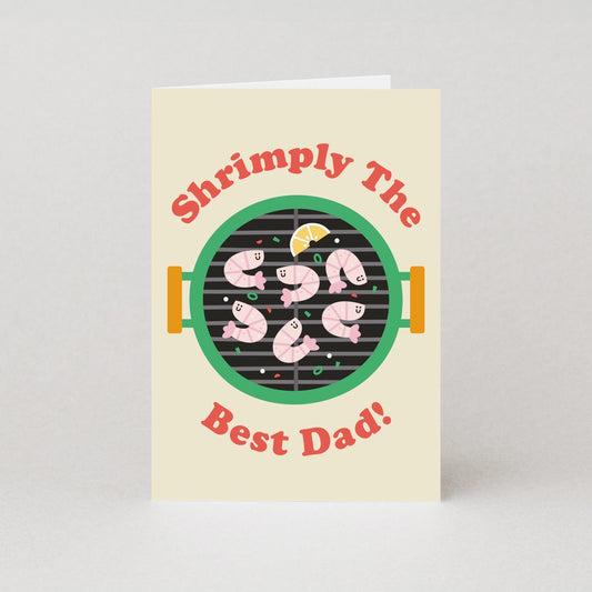 Shrimply The Best Dad Card