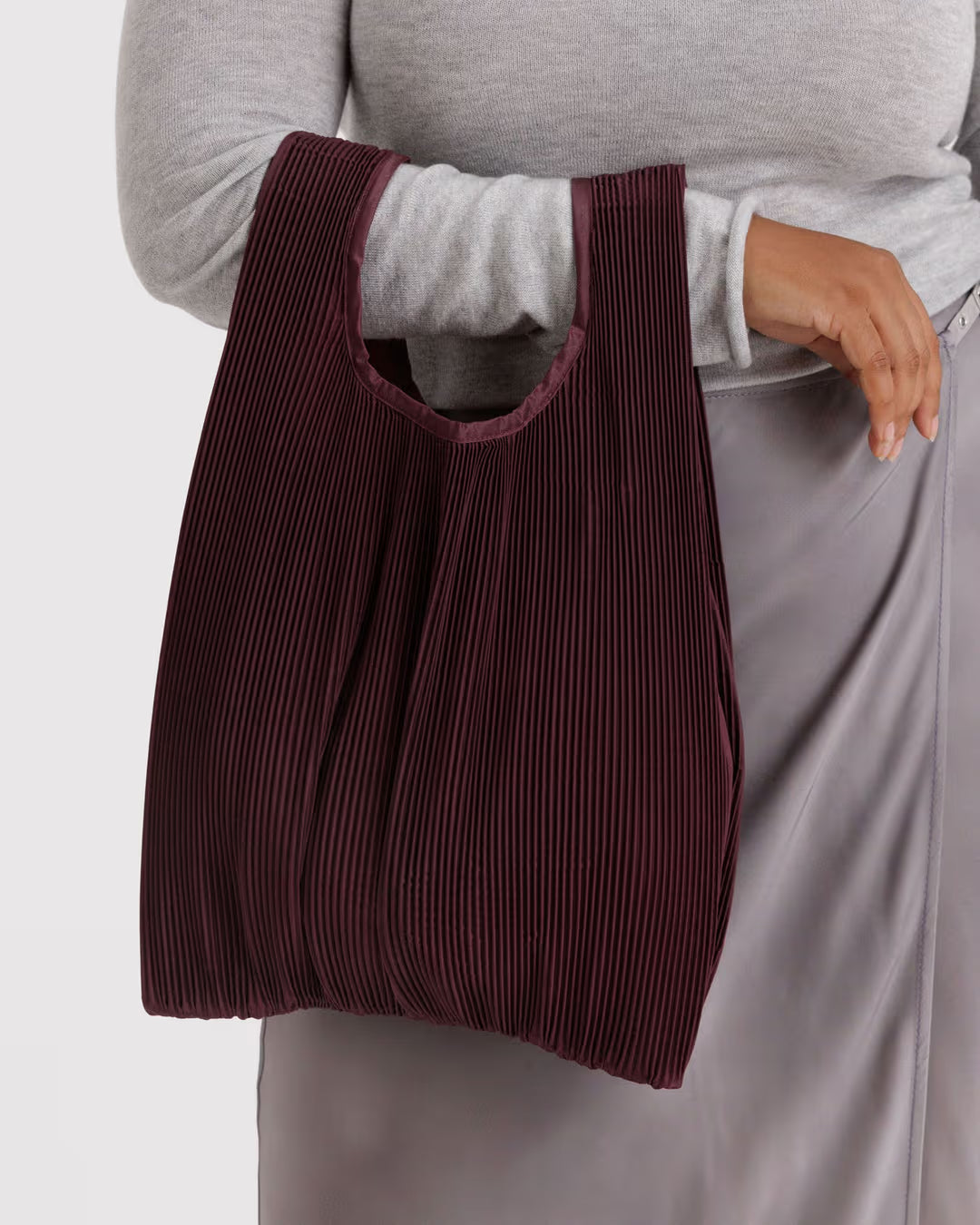 Baggu Pleated Reusable Bag - Mahogany