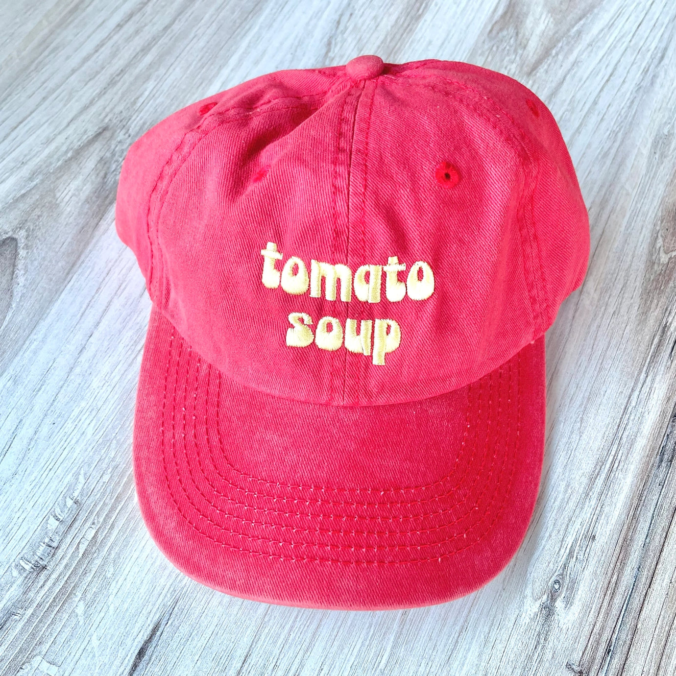 Embroidered Dad Cap - Tomato Soup