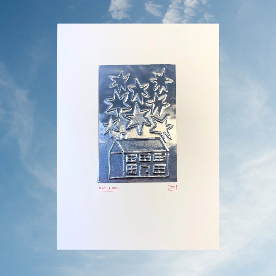 A4 Embossed Print - Our House