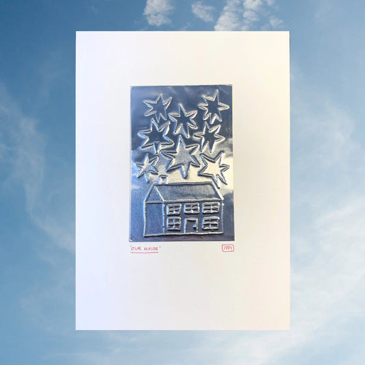 A4 Embossed Print - Our House