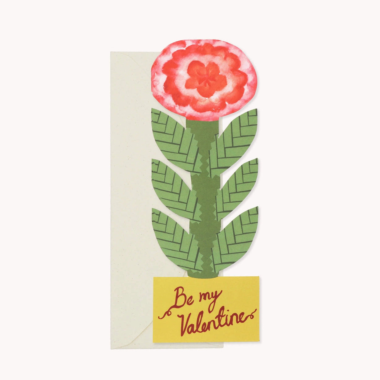 Be My Valentine Flower Card