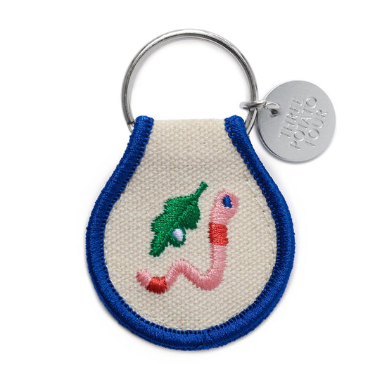 Three Potato Four Patch Keychain - Worm