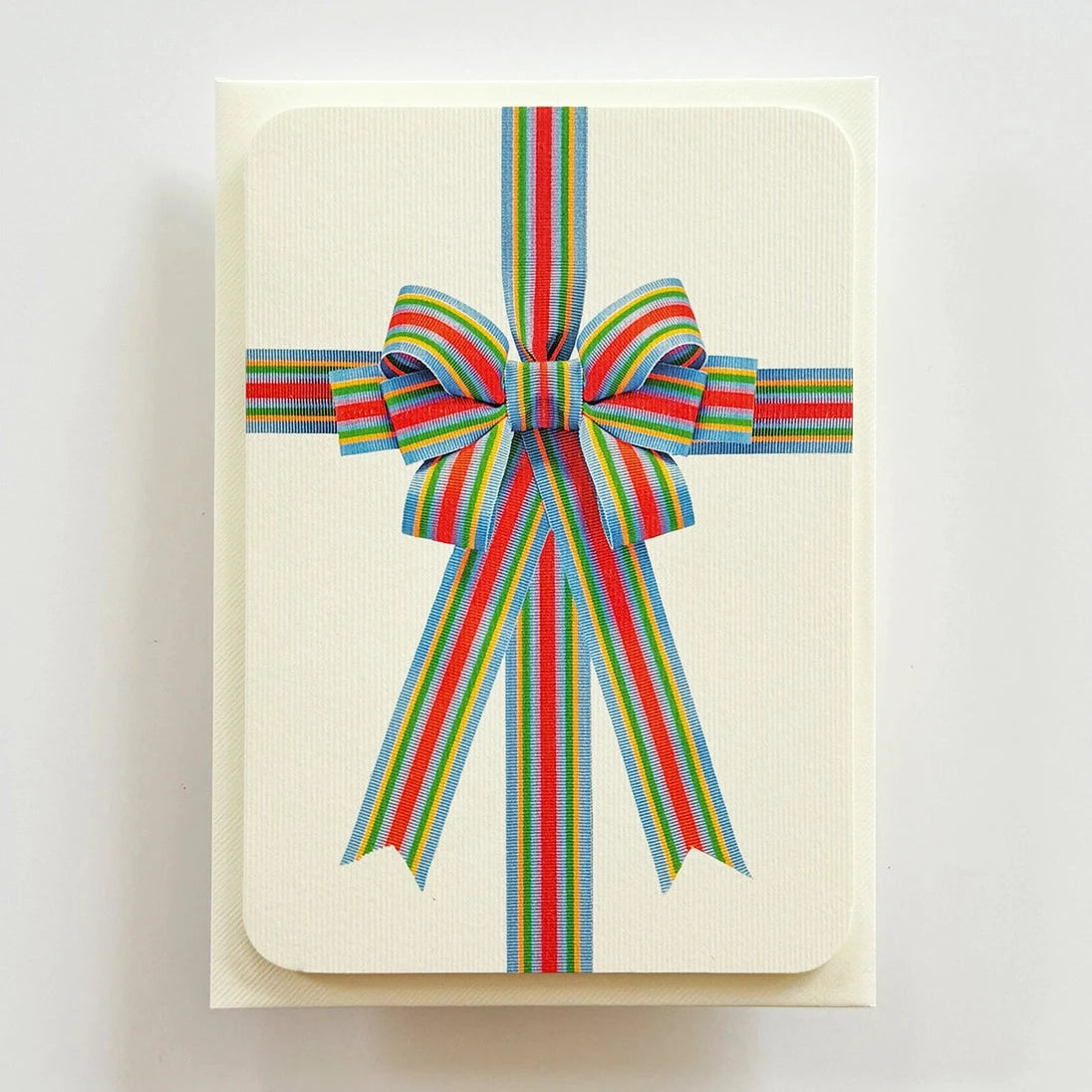 Bow Card - Candy Stripe