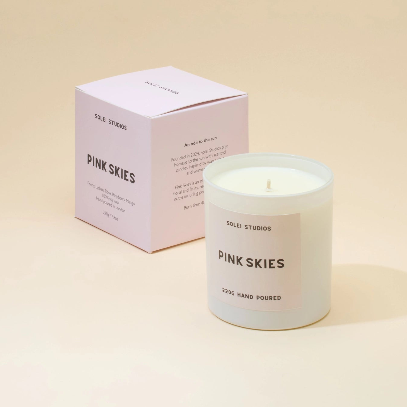 Solei Studios Candle - Pink Skies
