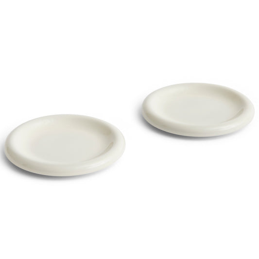 HAY Barro Plate Set of 2 Small - Off-White
