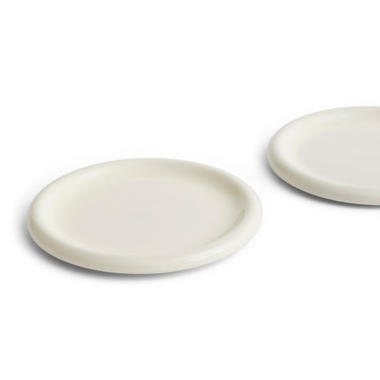 HAY Barro Plate Set of 2 Large - Off-White