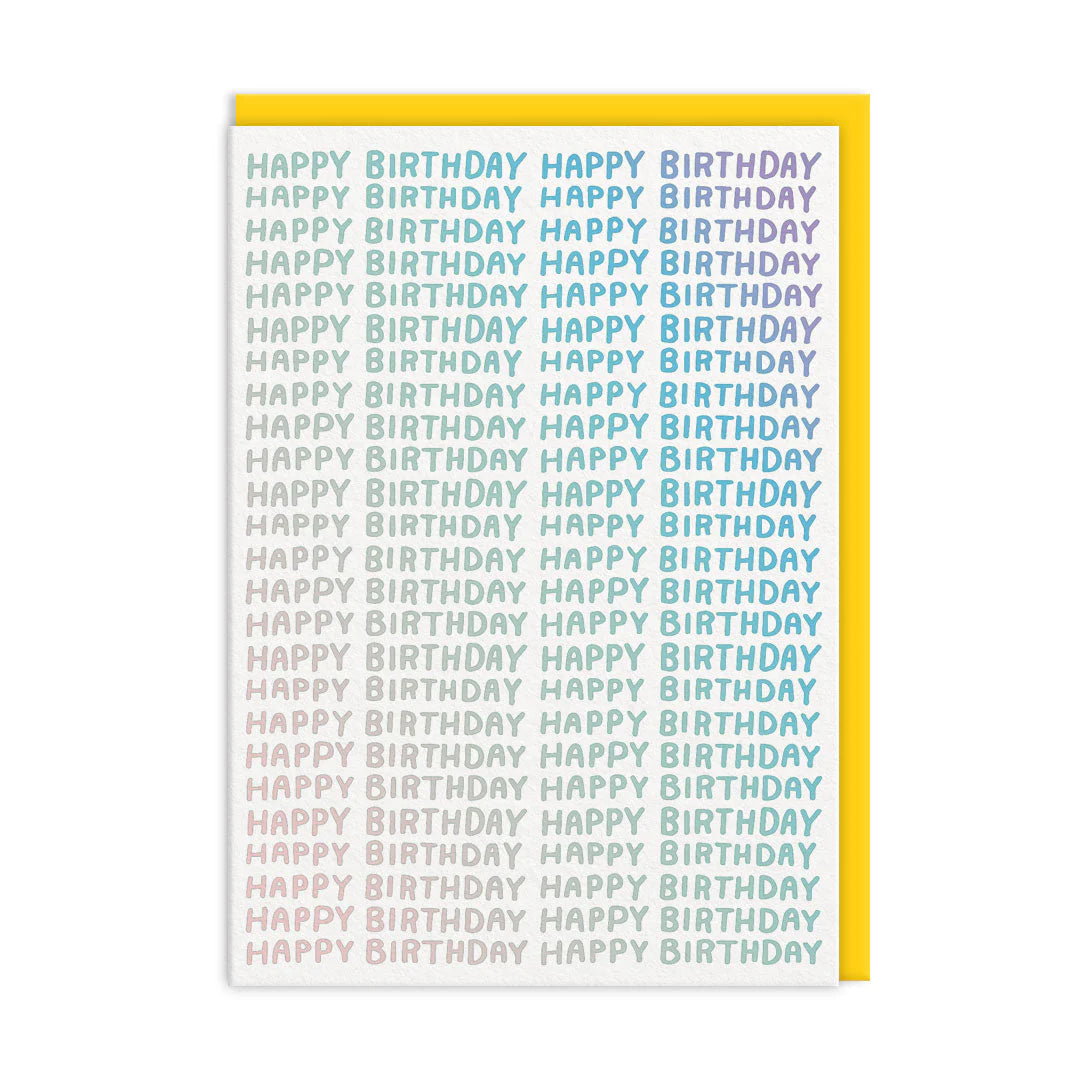 On Repeat Happy Birthday Card