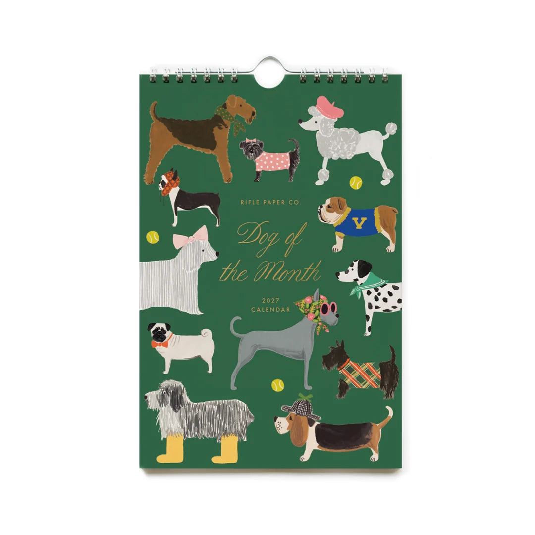 2027 Kitchen Calendar - Dog of The Month