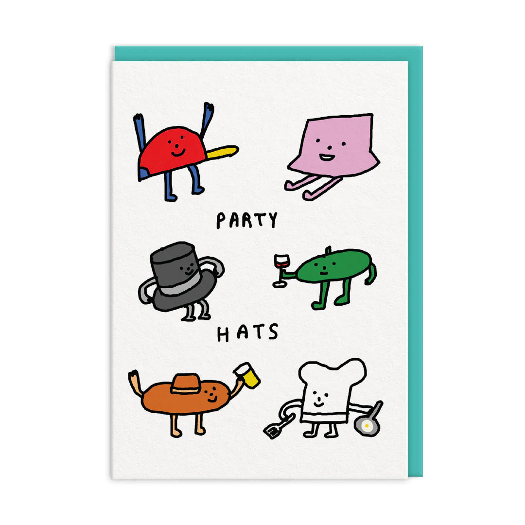 Party Hats Birthday Card