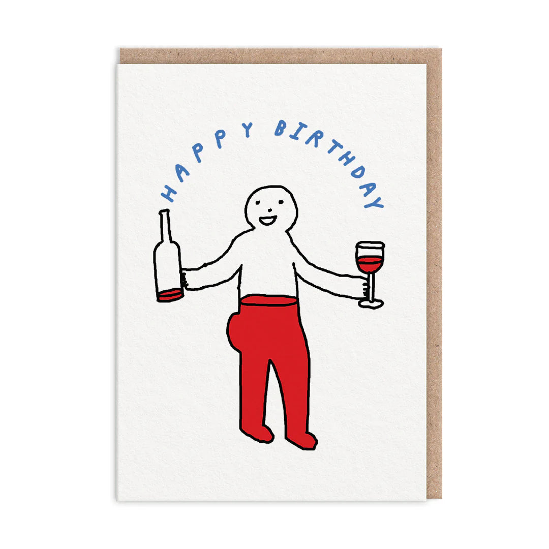 Wine Body Birthday Card