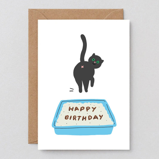 Cat Poop Birthday Card