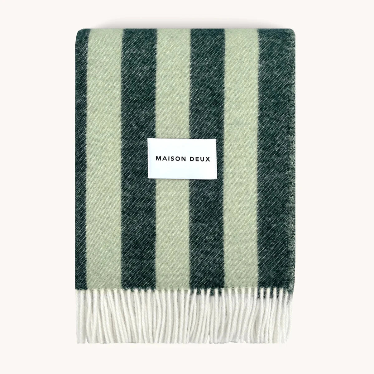 Maison Deux Candy Wrap Blanket - Green Sage