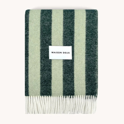 Maison Deux Candy Wrap Blanket - Green Sage