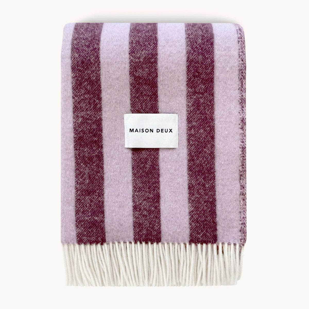 Maison Deux Candy Wrap Blanket - Lilac Aubergine