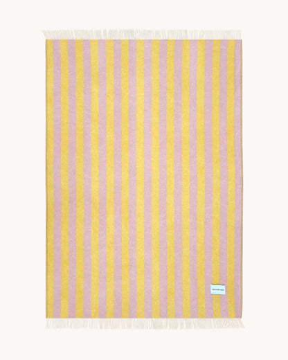 Maison Deux Candy Wrap Blanket - Pink Yellow