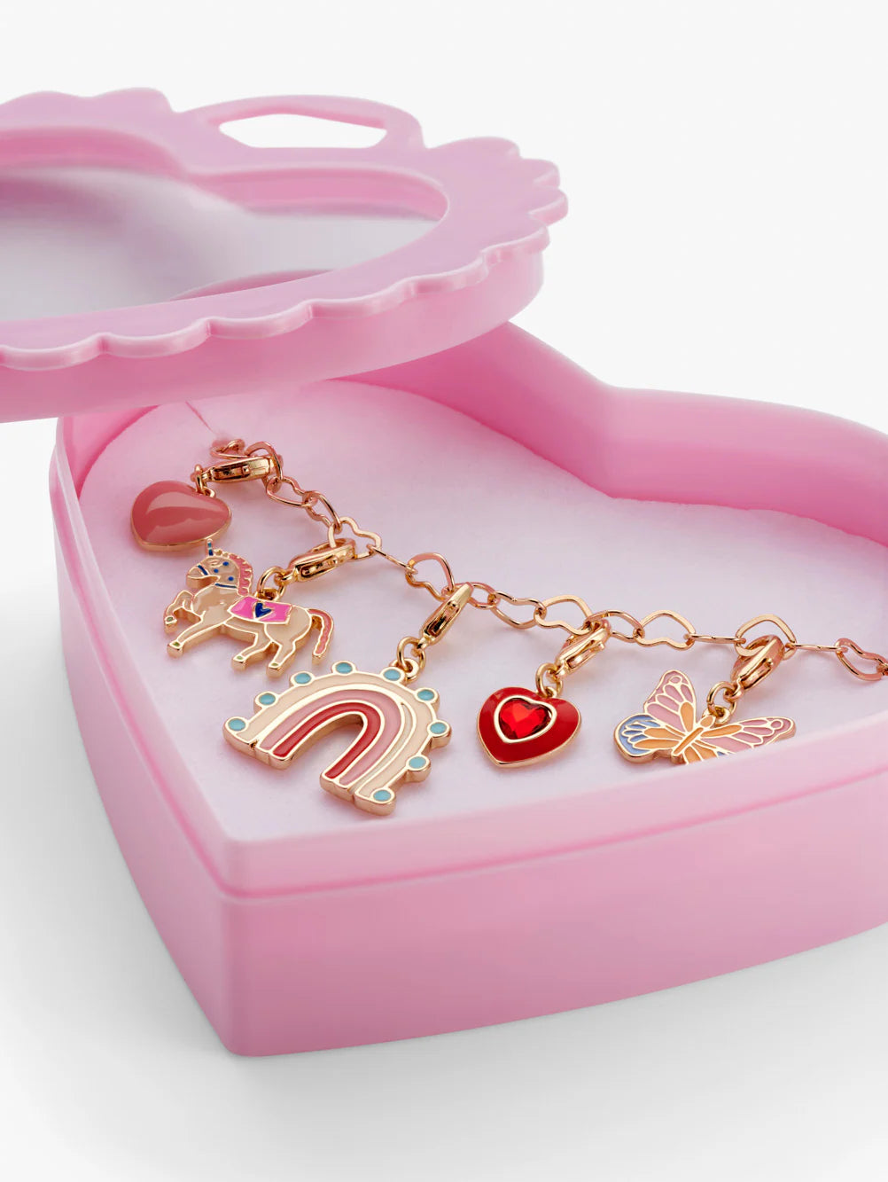 Rainbow Multi Charm Bracelet Gift Box