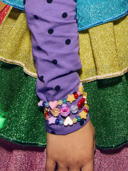 Charm Beaded Bracelet Set