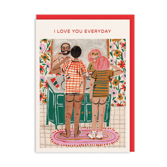 Bathroom Couple Card