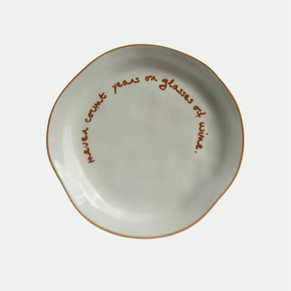 Maegen Statement Plate - Never Count Years