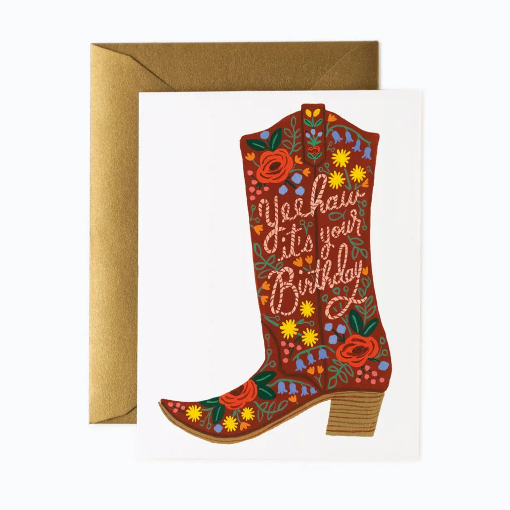 Birthday Boot Card