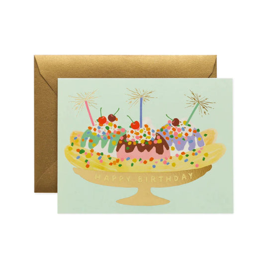 Banana Split Birthday Card