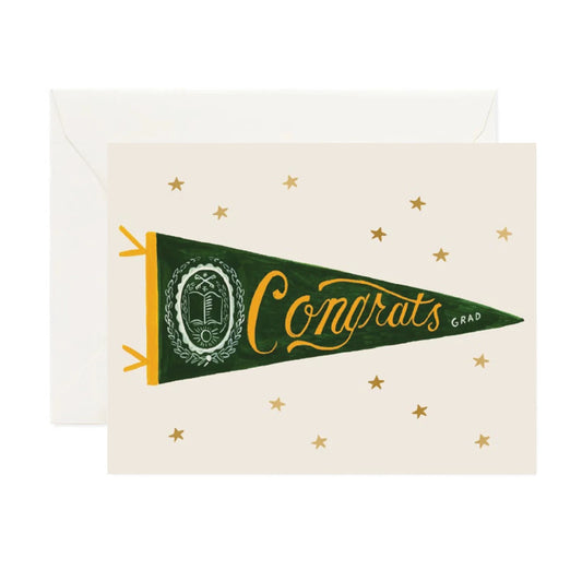 Congrats Flag Card