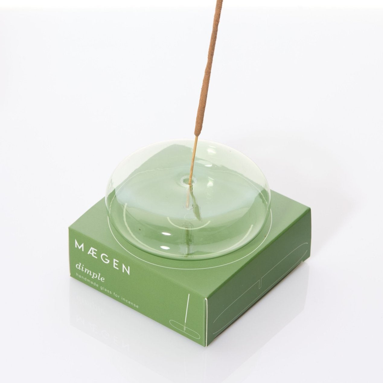 Maegen Dimple Incense Holder - Green