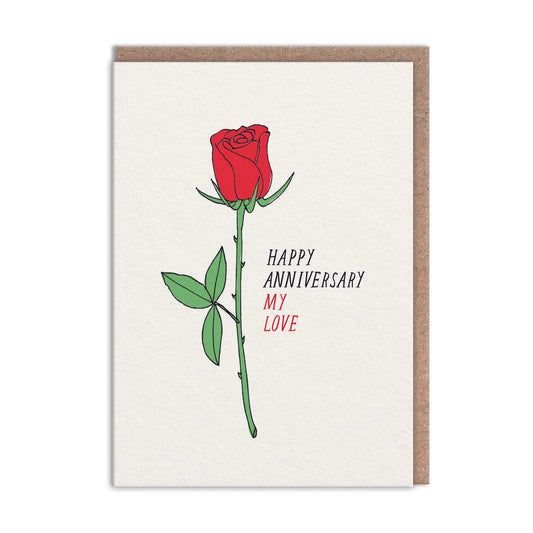 My Love Rose Anniversary Card