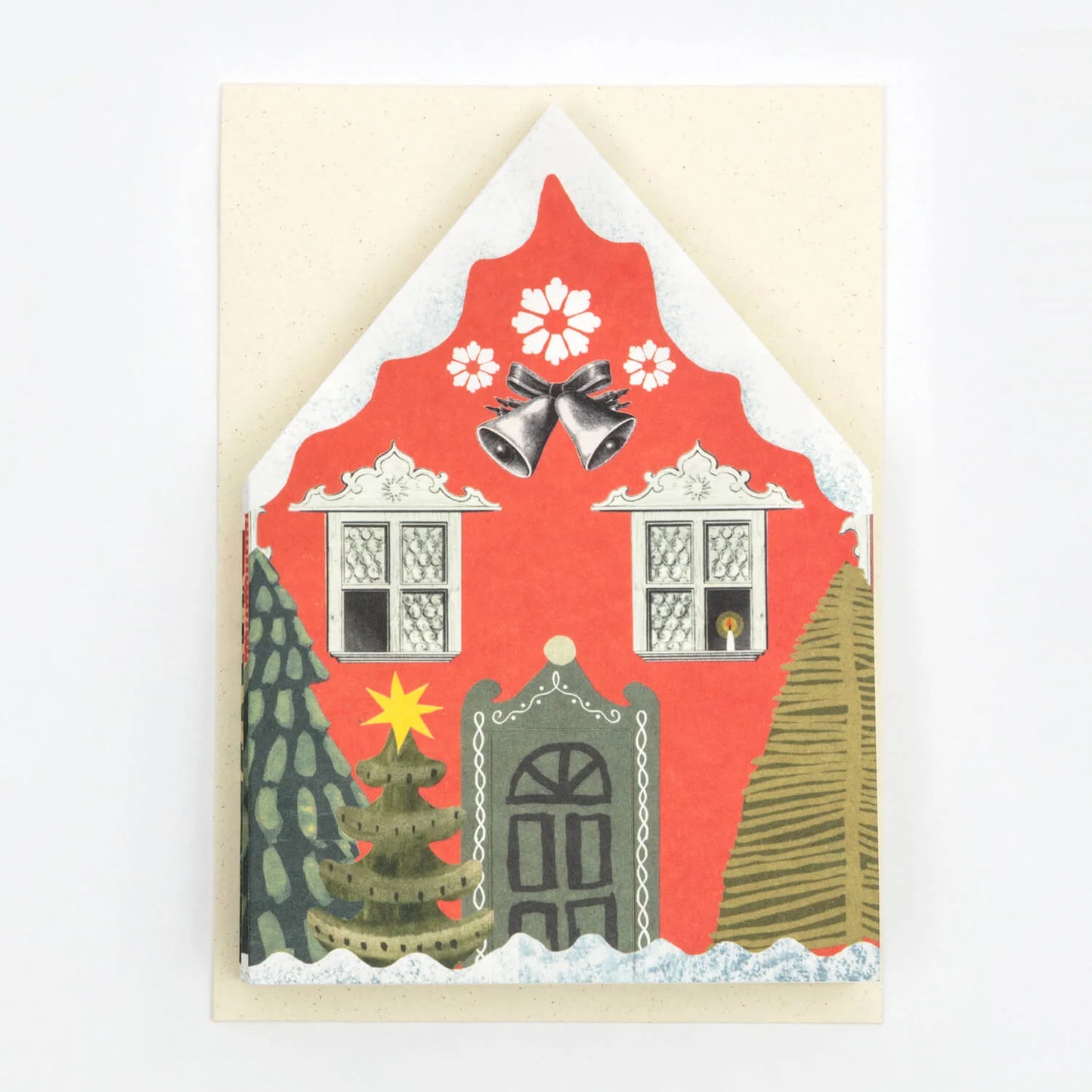 Hadley Paper Goods Concertina Houses Card