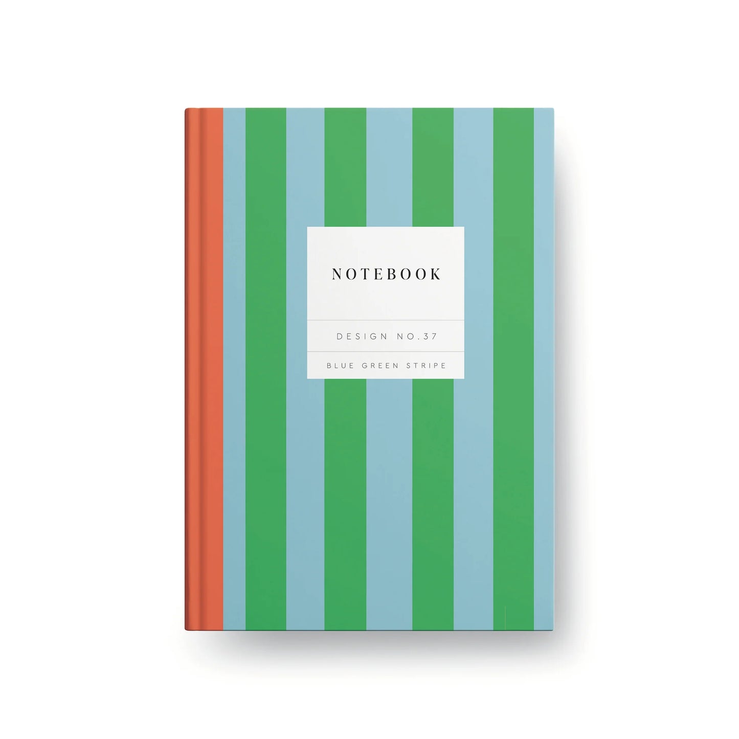 Blue Green Stripe Hardback Notebook