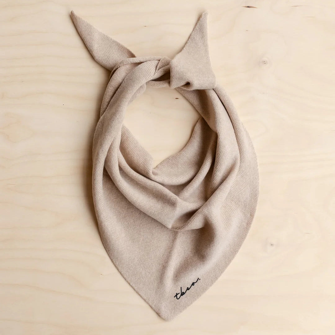 TBCo Merino Wool Triangle Scarf - Oatmeal
