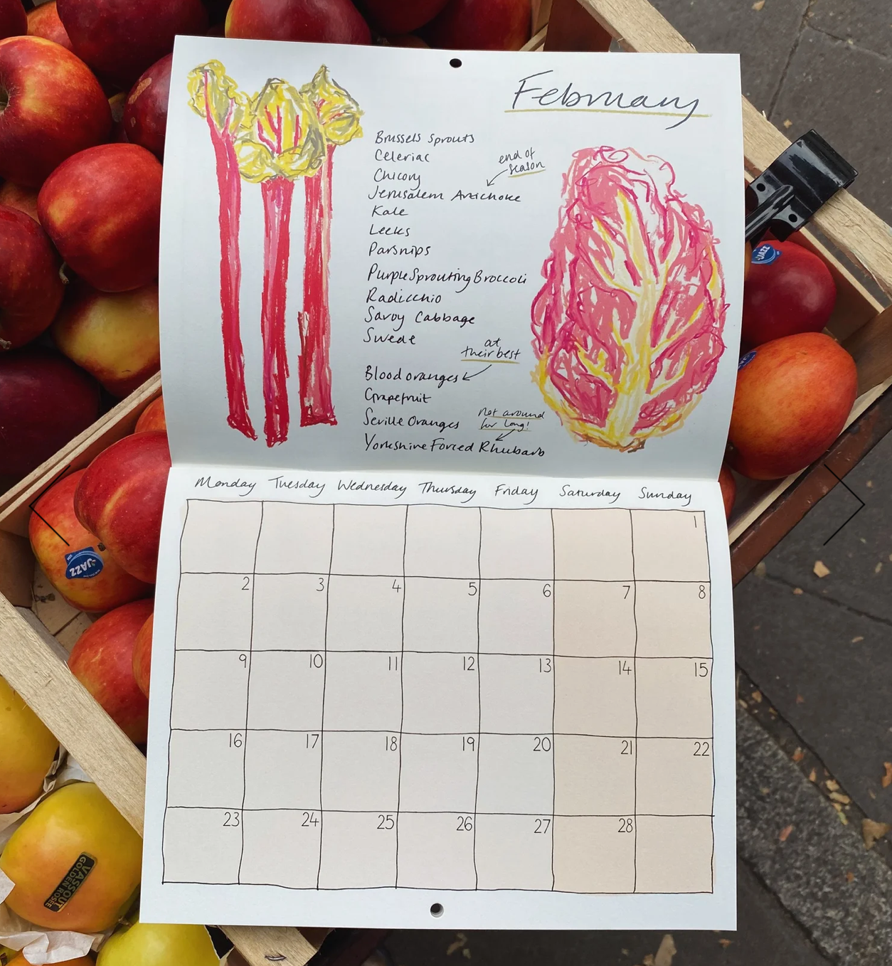 Mainlybreakfast Seasonal Eating 2026 Calendar