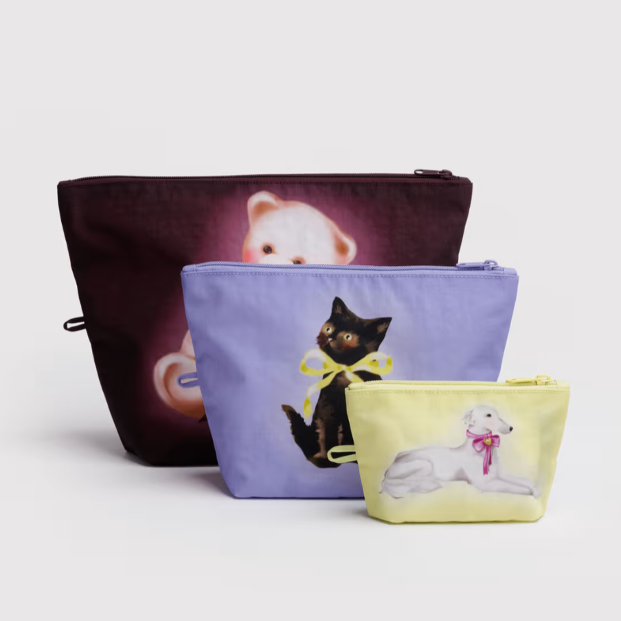 Baggu Go Pouch Set - Fancy Animals
