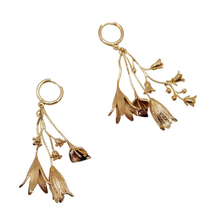 Blóma! Solstice Bouquet Earrings in Gold