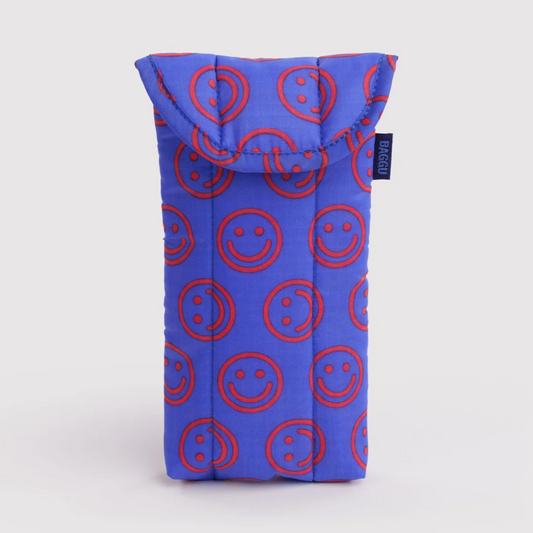 Baggu Glasses Case - Cobalt Happy