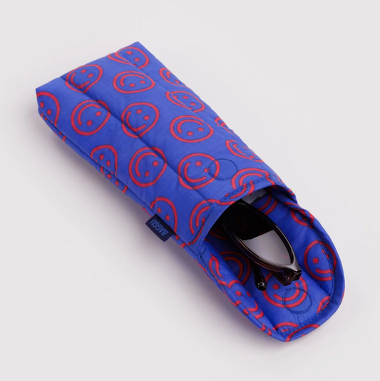 Baggu Glasses Case - Cobalt Happy