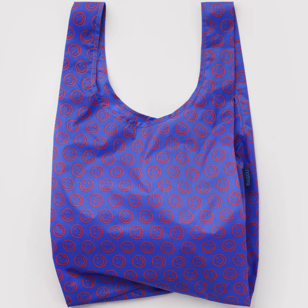 Baggu Standard Reusable Bag - Mini Cobalt Happy