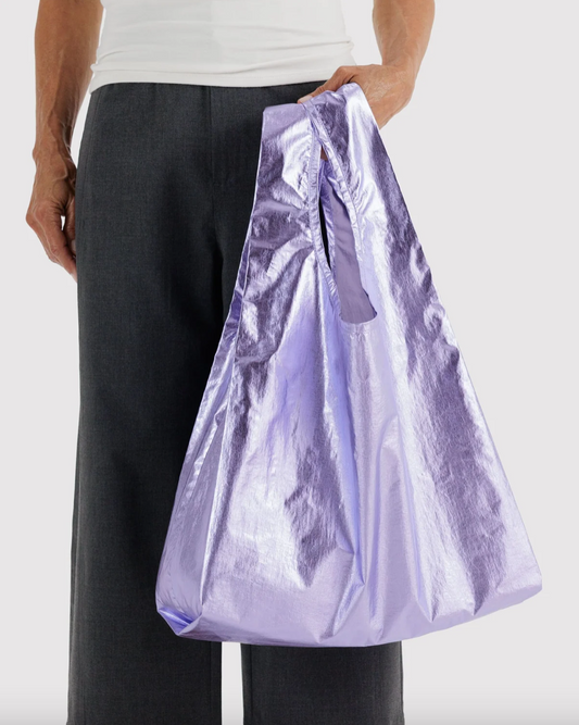 Baggu Standard Reusable Bag - Lavender Metallic