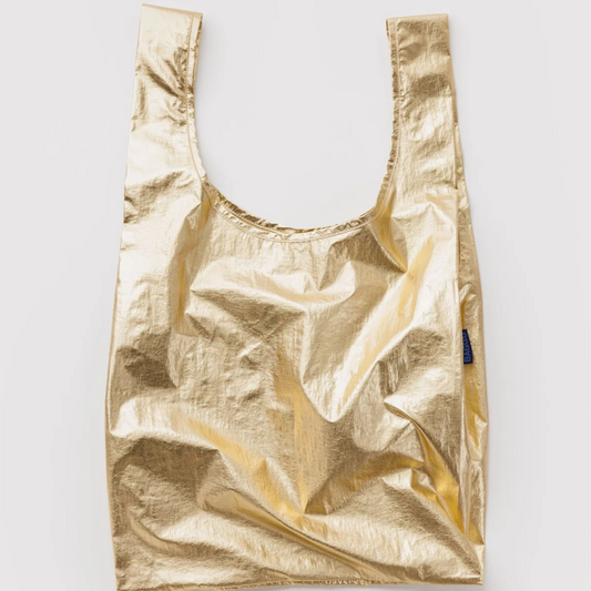 Baggu Standard Reusable Bag - Gold Metallic