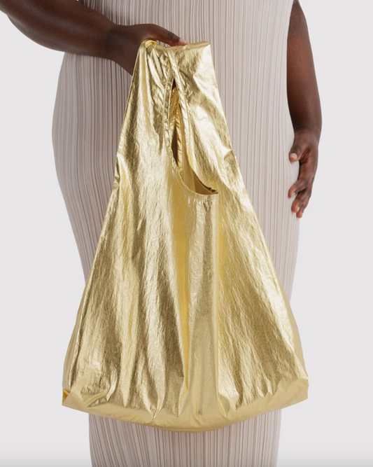 Baggu Standard Reusable Bag - Gold Metallic