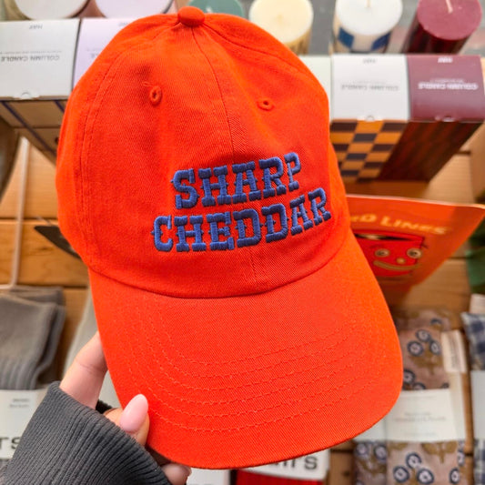 Embroidered Dad Cap - Sharp Cheddar
